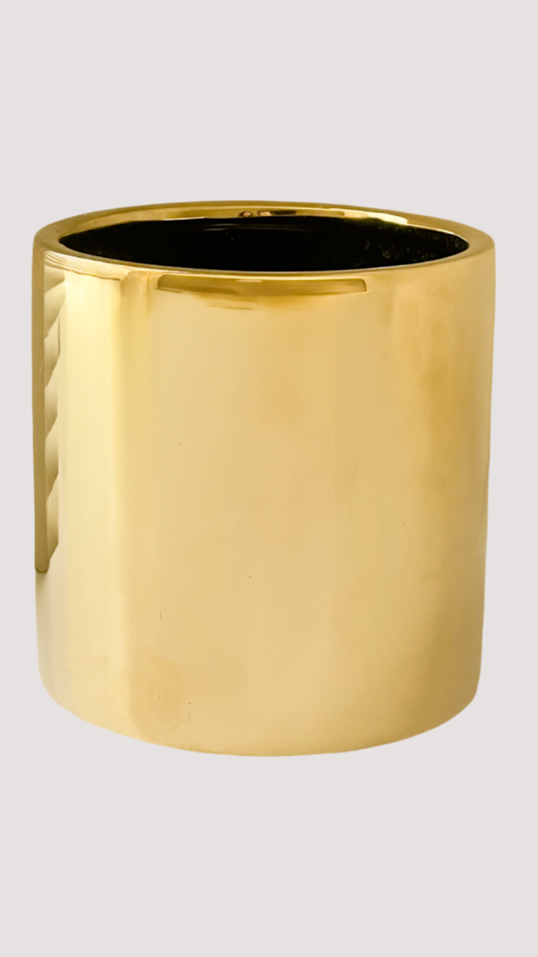 6" SHINY GOLD POT