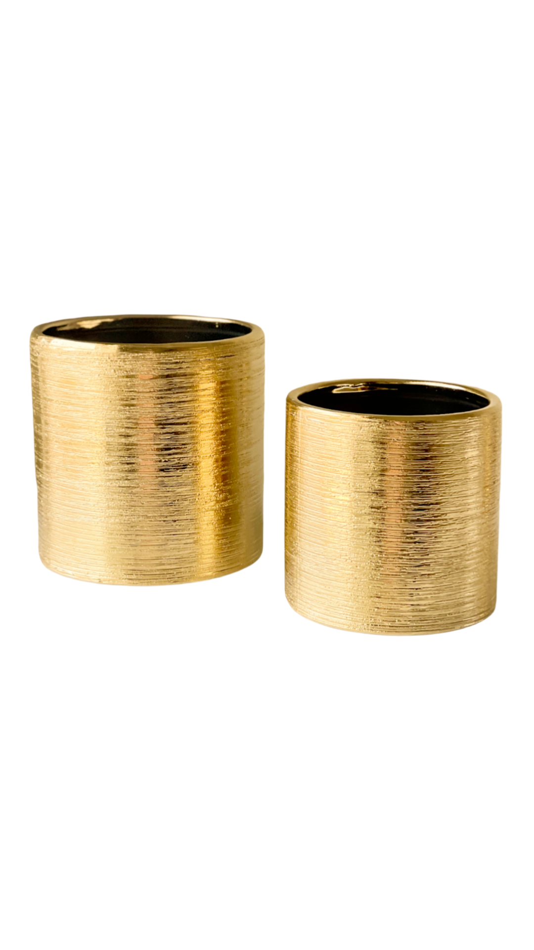 ETCHED GOLD POTS