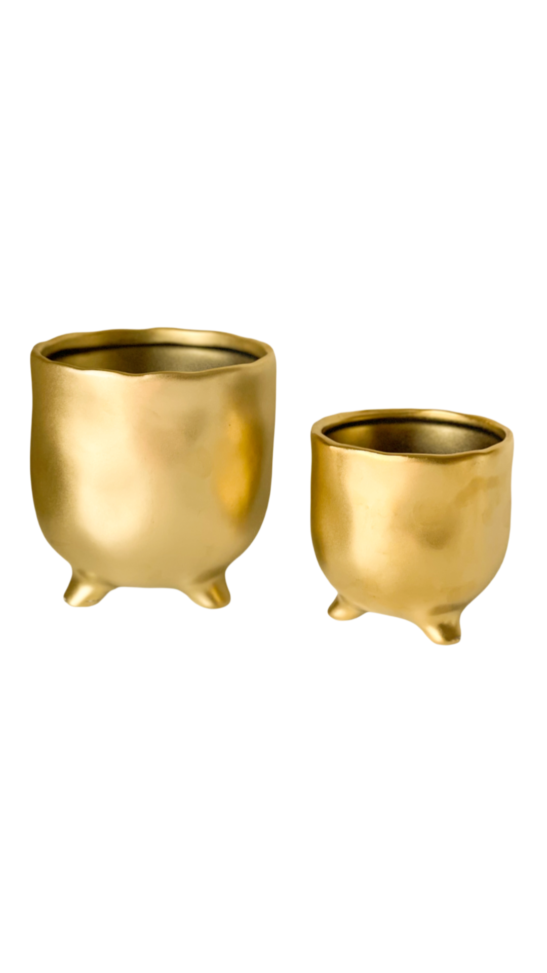 GOLD POT FOOTED